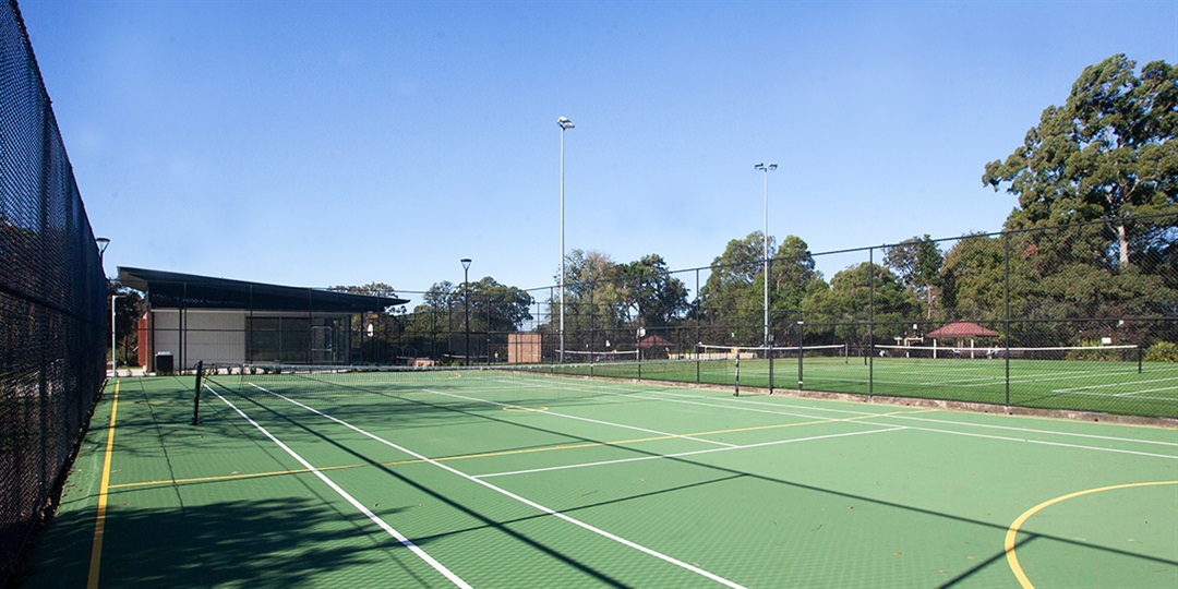 Roseville Park tennis courts Ku ring gai