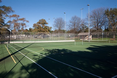 St Ives Village Green tennis courts acrylic hard court