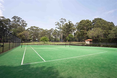 Turramurra Memorial Park tennis courts synthetic grass court