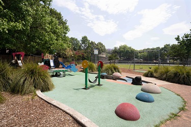 Turramurra Memorial Park tennis courts playground