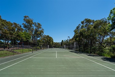 Warrimoo Oval tennis courts acrylic hard court