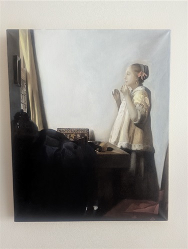 Jackson Davies, 'Study of Vermeer's Woman with a Pearl Necklace'