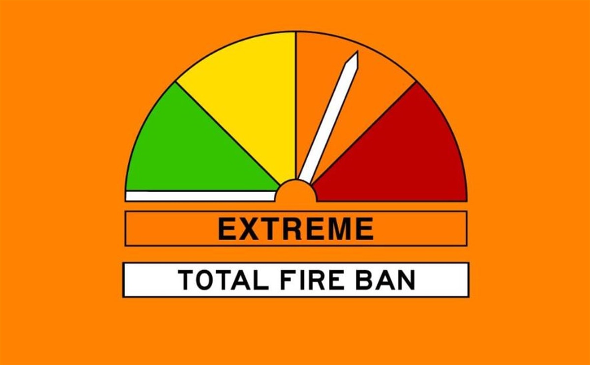 Extreme fire danger rating and total fire ban - Friday 27 December Ku ...