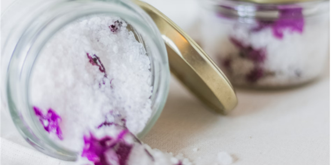 Make natural bath salts and body creams